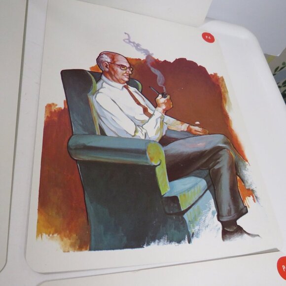 Peabody 60s People at home (6) cards Vintage Artwork - Picture 7 of 11